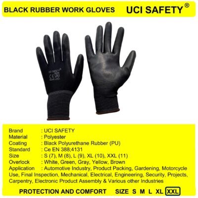 Uci Safety Dilapisi Karet PU Industri Kerja