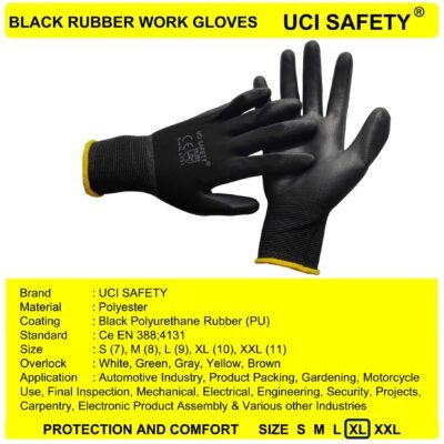 Uci Safety Safety Gloves Security Kerja Bengkel - Gambar 2