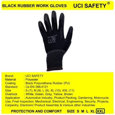 Uci Safety Tukang Pabrik Satpam Safety Gloves - Gambar 2