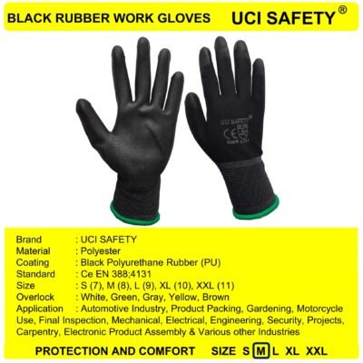 Uci Safety Tukang Pabrik Satpam Safety Gloves - Gambar 4