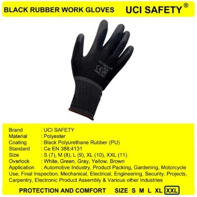 Gloves Packing Anti Slip Mekanik Polyester - Gambar 5