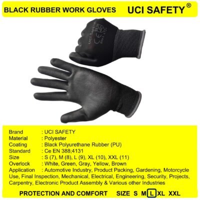 Uci Safety Pabrik Kerja Anti Slip Palm Fit