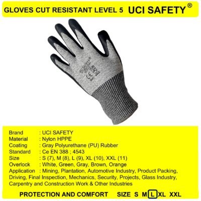 Uci Safety Kontruksi Sarung Tangan 4543 - Gambar 5