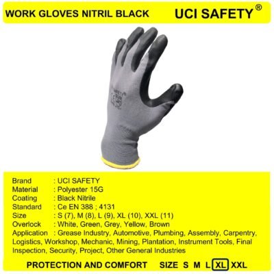 Gloves Multi Purpose Pabrik Coating Mechanical
