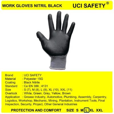 Gloves Anti Licin Electrical Ukuran M L XL - Gambar 5