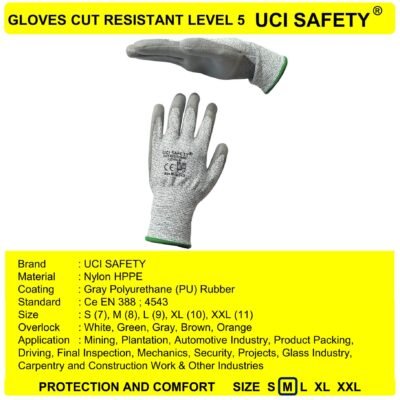 Sarung Tangan Welding Ukuran S M L XL XXL Safety Gloves Kontruksi Mekanik - Gambar 4