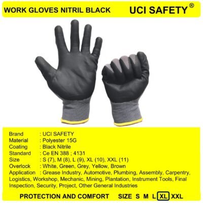 Sarung Tangan Work Multi Purpose Greasy Teknik Mesin - Gambar 3