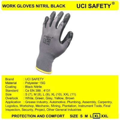 Uci Safety Nitril Mekanik Teknik mesin Pabrik - Gambar 5